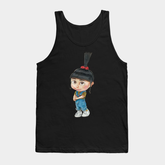 Agnes from Despicable Me Tank Top by Art_incolours